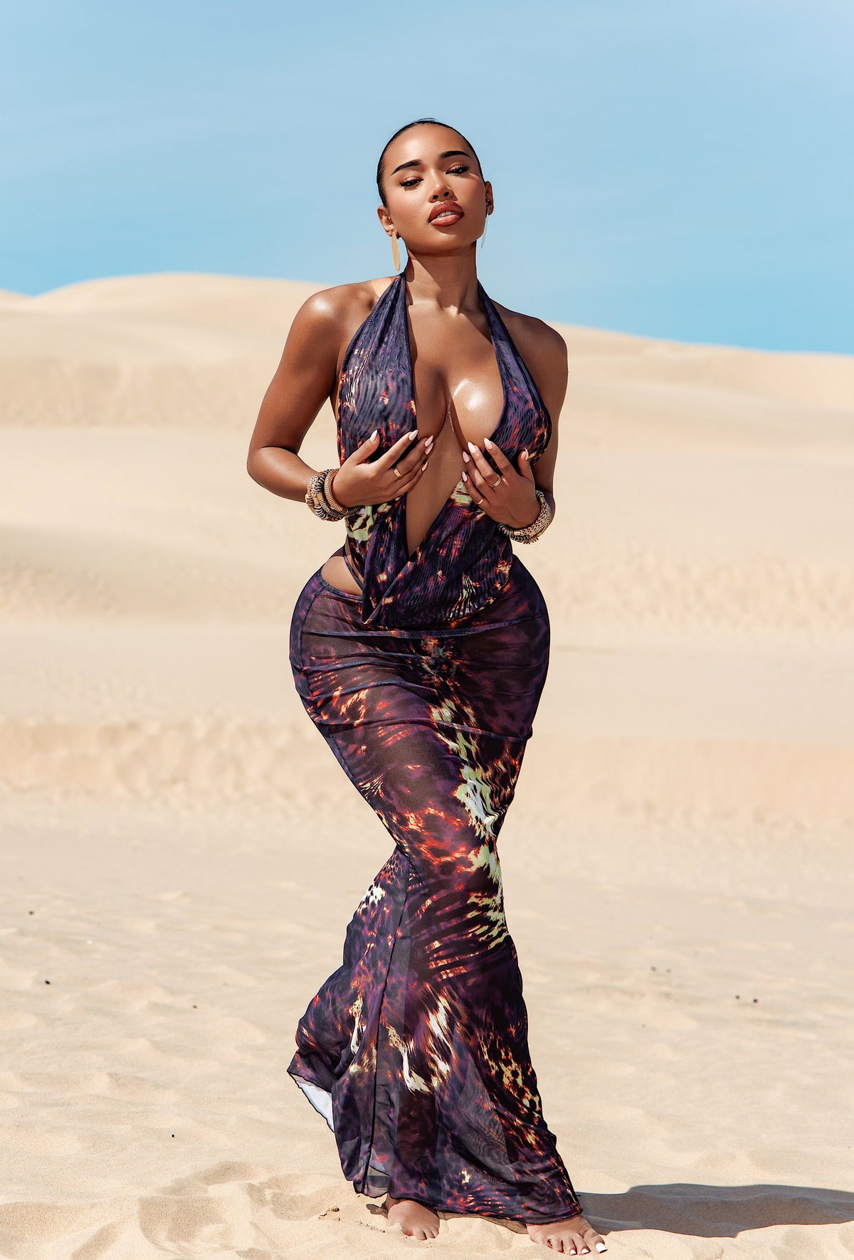 Makari Cover Up Dress - Sahara Noir