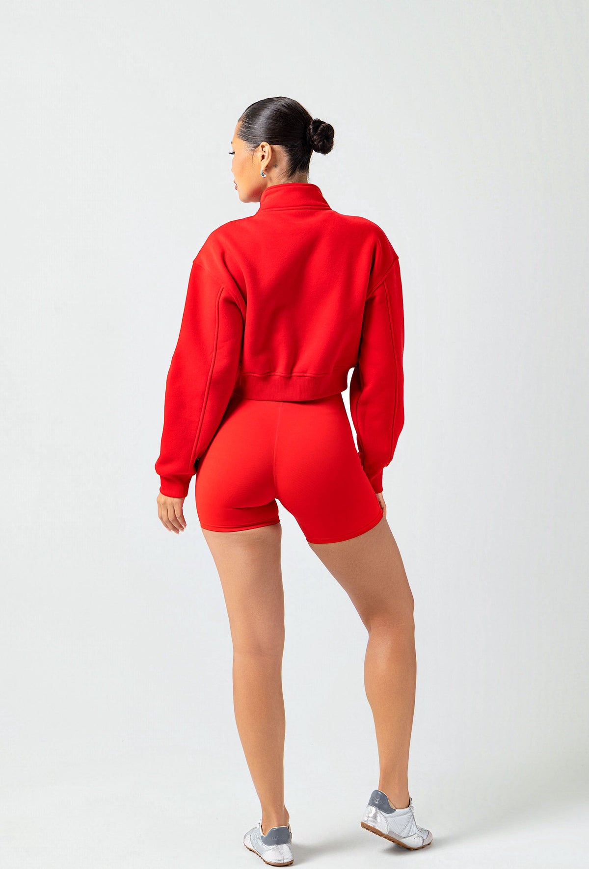 Matte Varsity Jacket - Maraschino