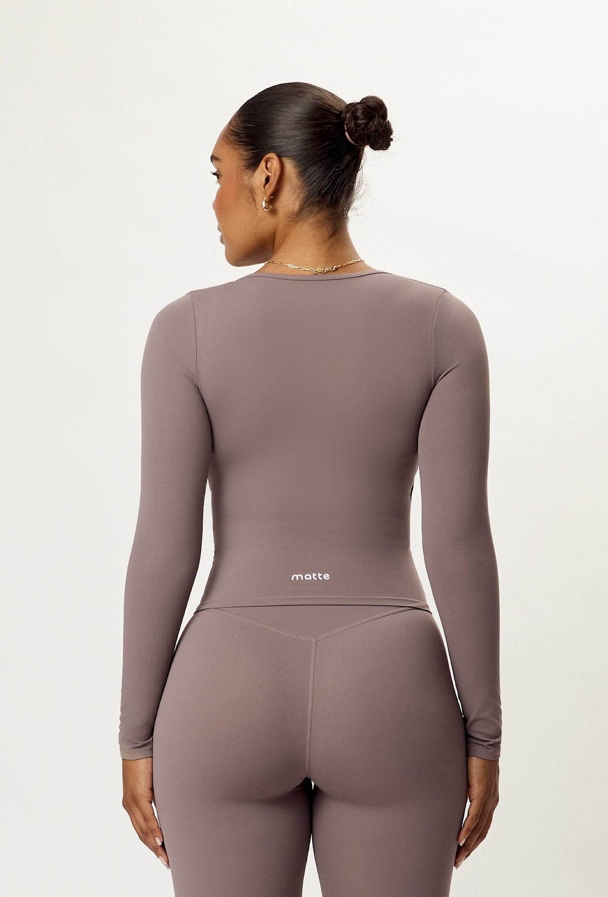 Sweetheart Cross Top - Taupe