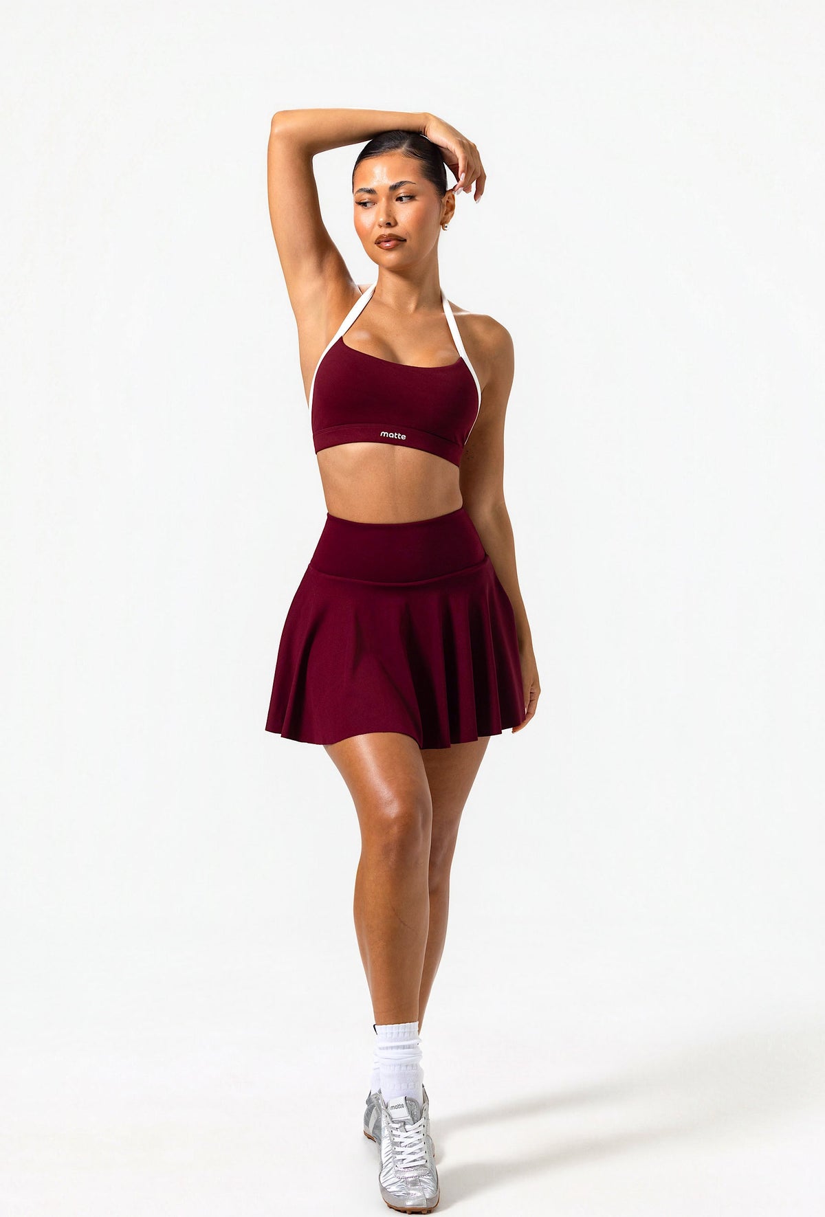 Lounge Tennis Skirt - Burgundy