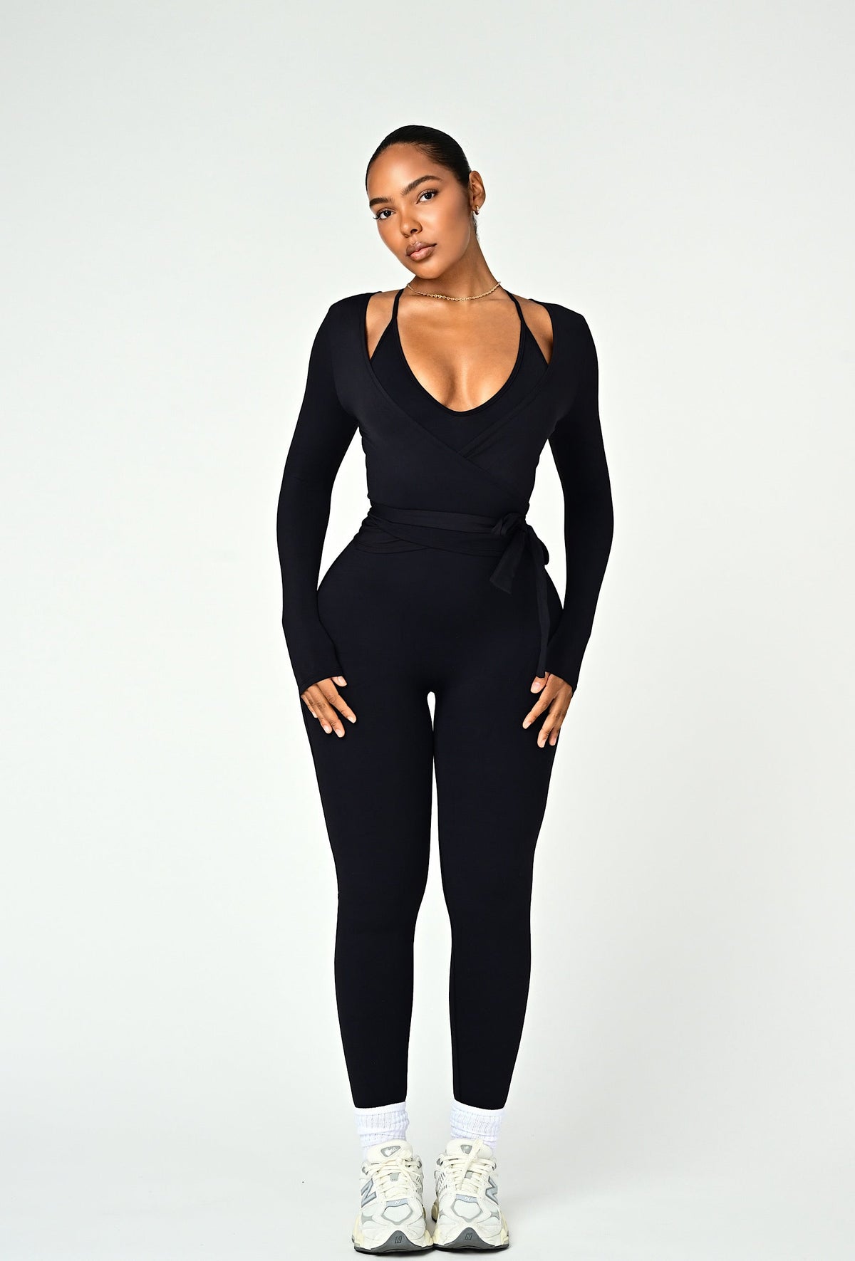 Forma Wrap Top - Black