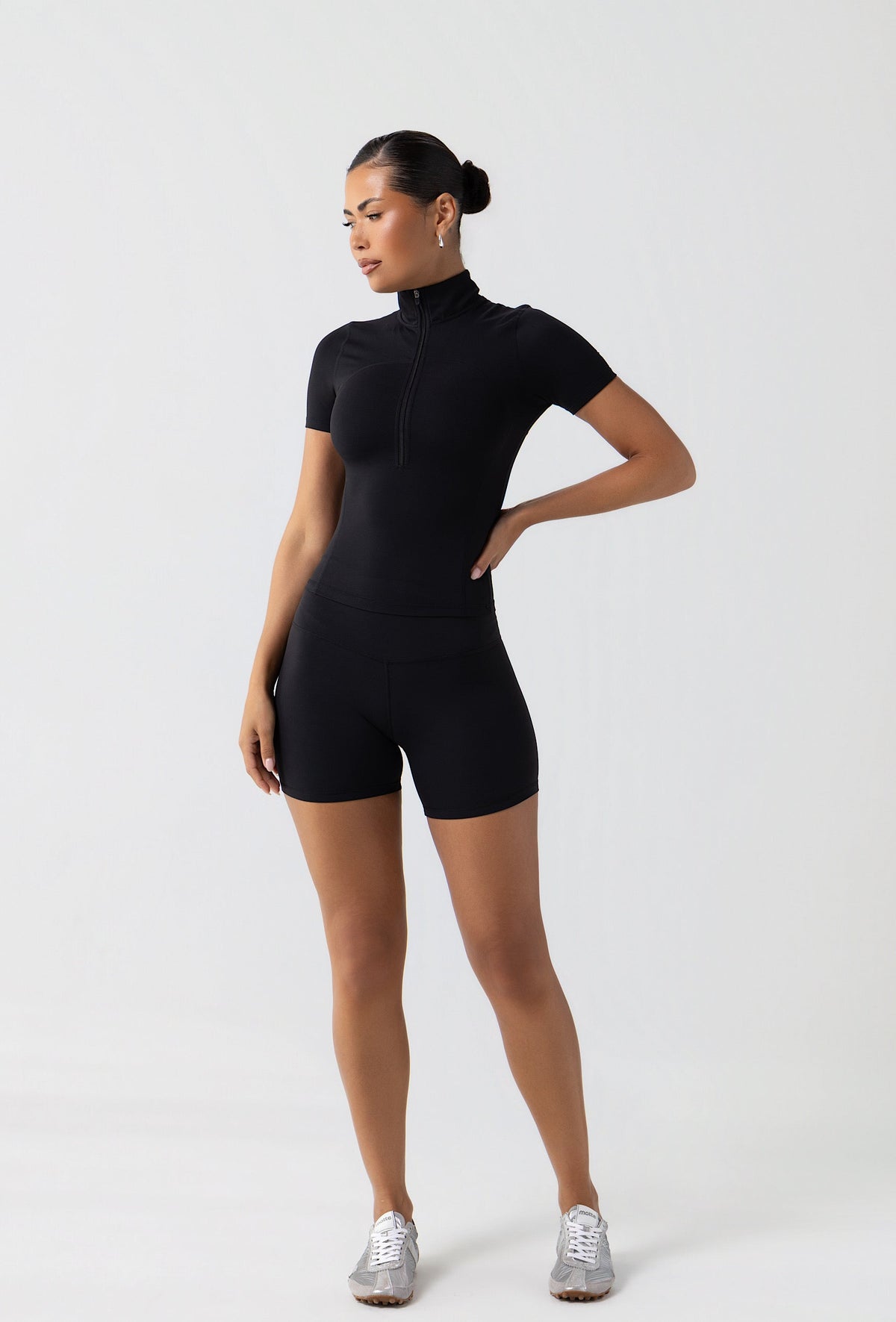 Contour Half Zip Short Sleeve - Black Galaxy
